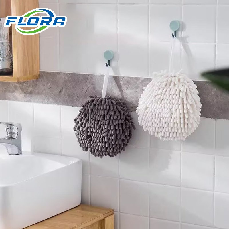 Khăn Lau Tay Treo Tường Hình Tròn Thấm Hút Nước Tốt Tiện Dụng Cho Nhà Bếp / Phòng Tắm