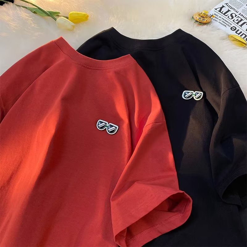 Áo Thun Tay Ngắn Khóa Dán Thời Trang Mùa Hè Cho Nam