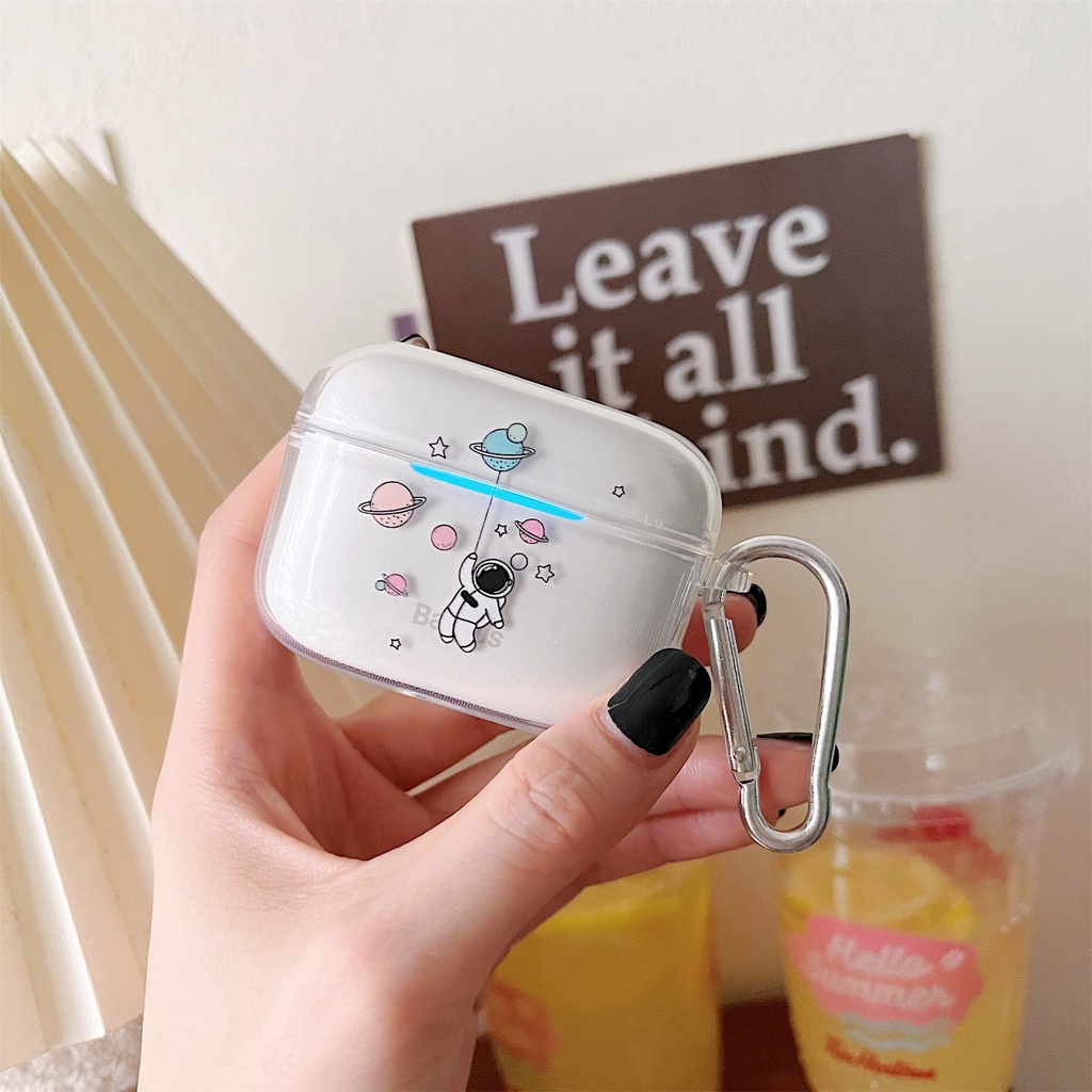 Vỏ Bảo Vệ Hộp Sạc Tai Nghe Bluetooth Không Dây Baseus E9 Bằng TPU Mềm Trong Suốt Đơn Giản