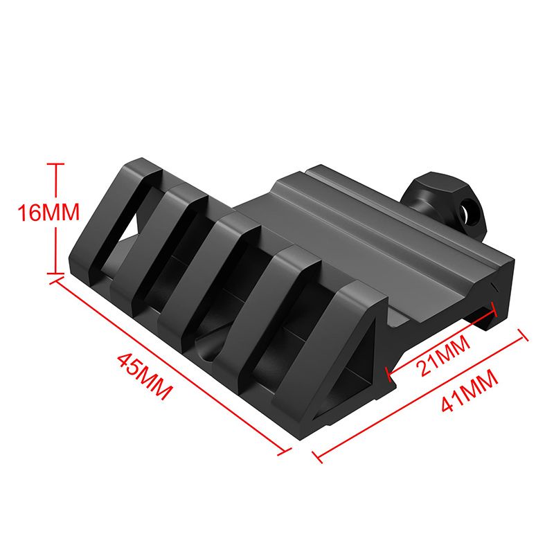 Kẹp Đèn Pin Pikatini Dạng Đường Ray Cố Định Cổ