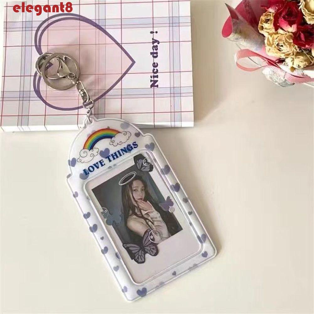 Móc Khóa / Hộp Ảnh / Thẻ Hình Thần Tượng Hàn Quốc Kawaii Có Dây Xích Trang Trí Sổ Tay / Thẻ Ảnh Kpop