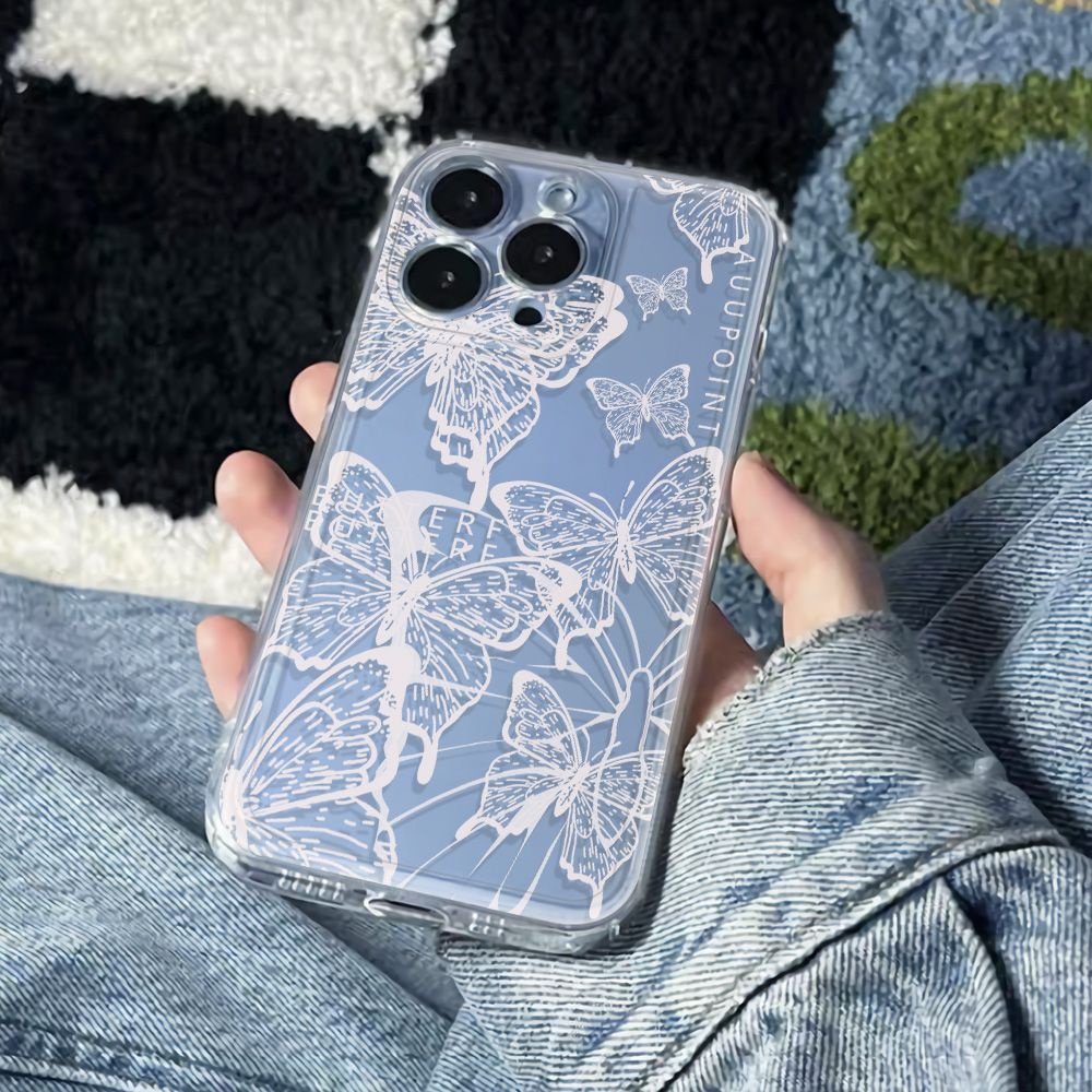 ✅Ốp Điện Thoại Dẻo Họa Tiết Bươm Bướm Đơn Giản Thời Trang Chống Sốc Cho iPhone12 11 1378max 14pro 6In6