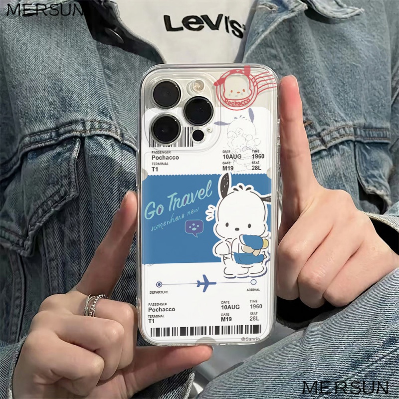 ✅Ốp Điện Thoại Mềm Chống Sốc In Hình Chú Chó Pacha 6In Đơn Giản Cho Iphone 14Pro 13Plus 78 1211 max Q1UY