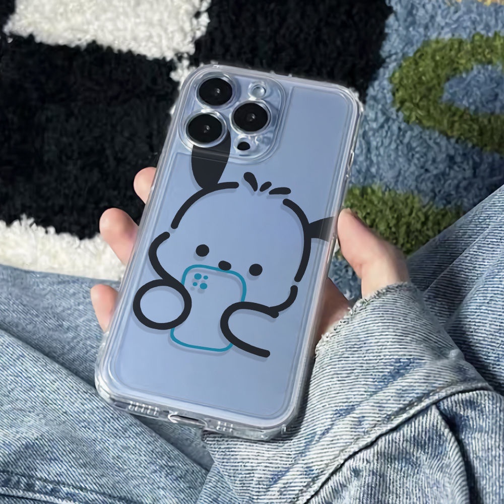 ✅Ốp Điện Thoại Mềm Chống Sốc Màu Xanh Dương 6In 14pro iPhone12plus Style 11 7813 4LKY