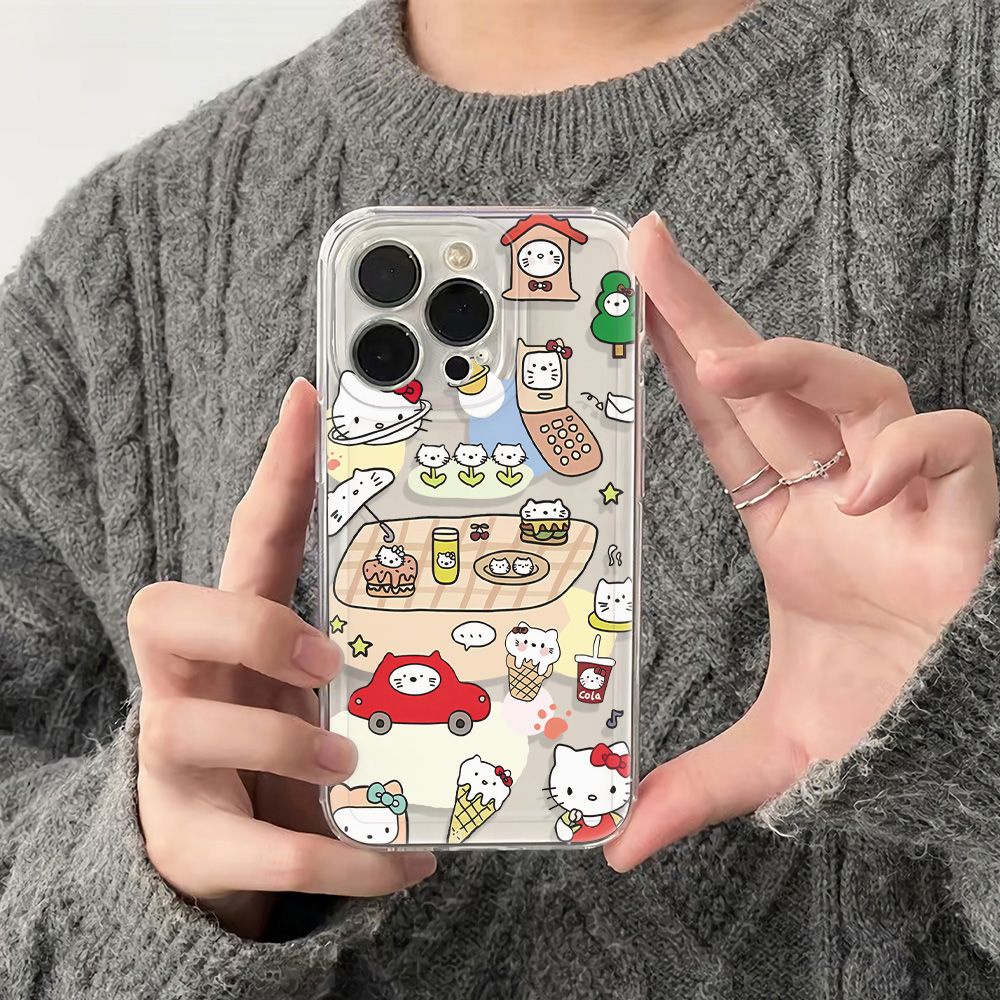 ✅Ốp Điện Thoại Mềm Chống Sốc Hình Đầu Mèo Cho Apple Iphone max14pro 11 13 plus 12 786ins UUC0