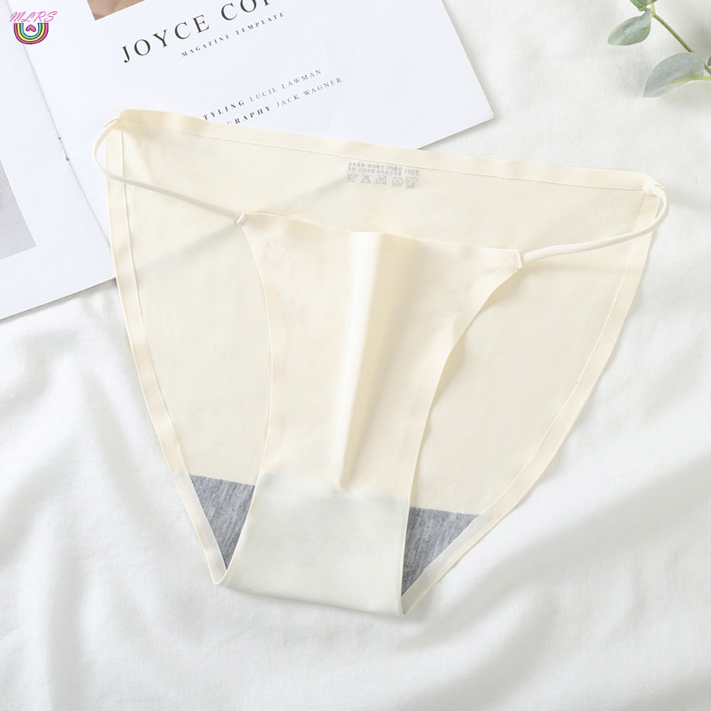 Quần Lót Cotton Không Đường May Màu Sắc Đơn Giản Cho Nữ