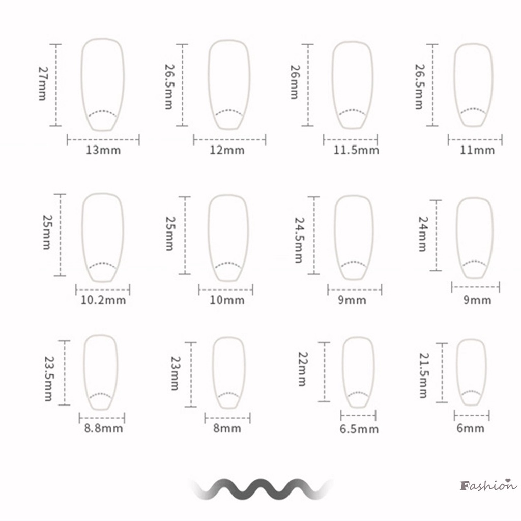 Móng Tay Giả Màu Sắc Đơn Giản Phong Cách Pháp