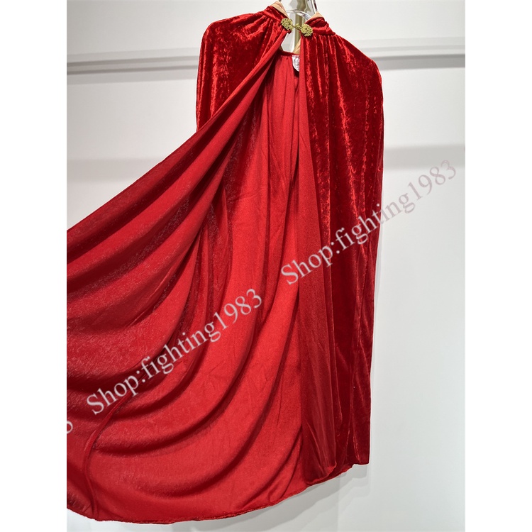 Áo Choàng Hóa Trang Cô Bé Quàng Khăn Đỏ Bằng Vải Cotton Cho Bé