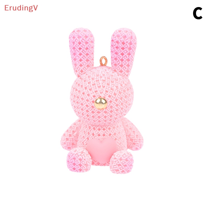 [ErudingV] 1 Móc Khóa / Móc Khóa / Búp Bê Thỏ Tình Yêu DIY Để Bàn Trang Trí [Mới]