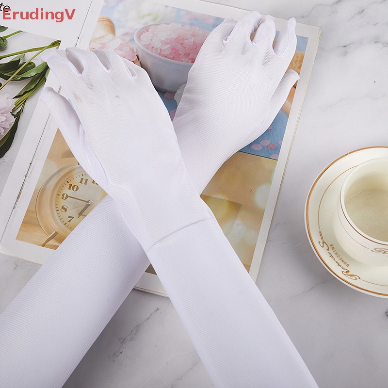 [ErudingV] Găng Tay Đen Dài Qua Ngón Trình Diễn Opera Cổ Điển Phụ Kiện Đi Đám Cưới [Mới]