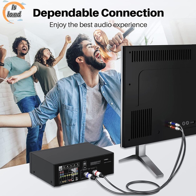 Dây Cáp Âm Thanh Xlr Kép 3-pin Sang Dual Rca