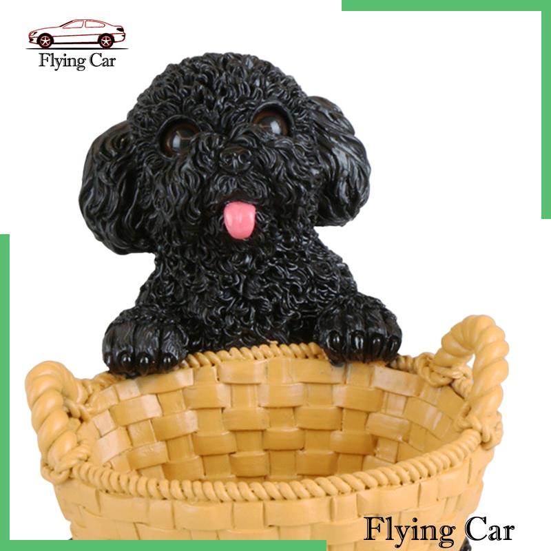 Mô Hình Chú Chó Có Giỏ Đựng Đồ Dùng Trong Nhà Hàng / Văn Phòng Lzdjfmy2