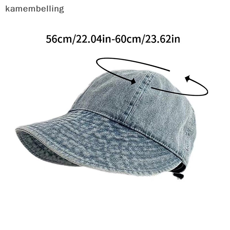 Kamembelling Mũ Bucket Vành Rộng Che Nắng Có Thể Điều Chỉnh Thời Trang Mùa Hè Cho Nữ
