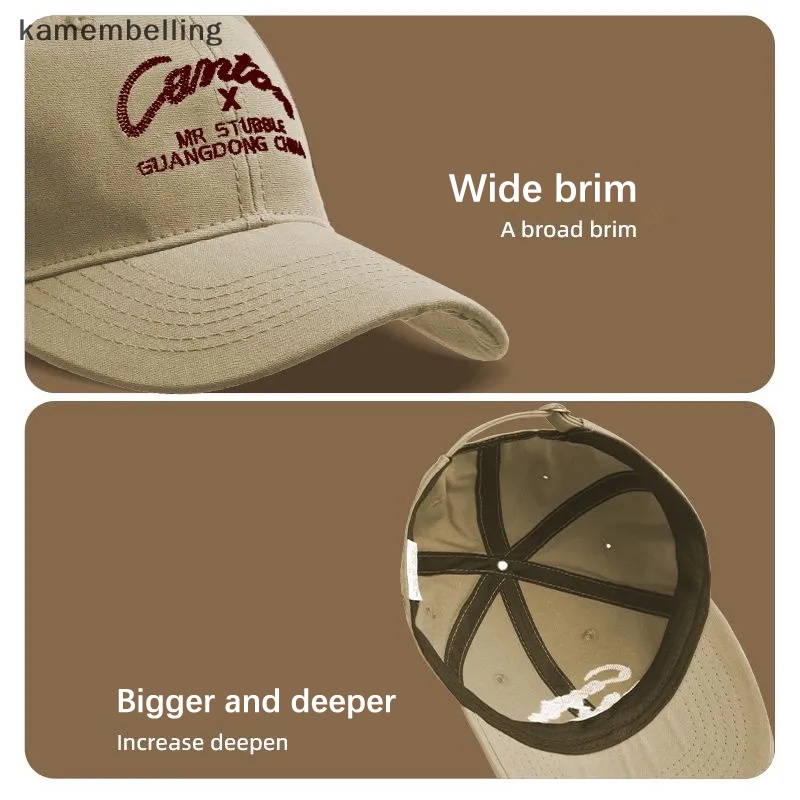 Kamembelling Mũ Lưỡi Trai Vành Rộng Mềm Mại Chống Nắng Phong Cách Hàn Quốc Dễ Phối Đồ Thời Trang Mùa Hè