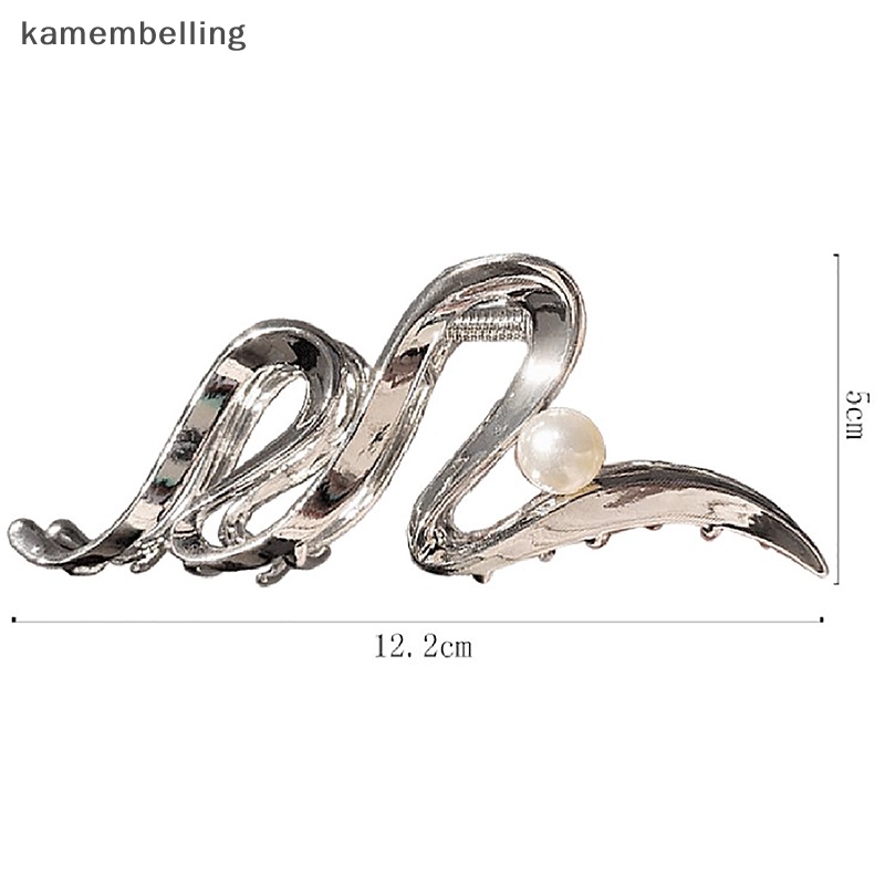 Kẹp Tóc Kim Loại Đính Ngọc Trai Thời Trang Cho Nữ