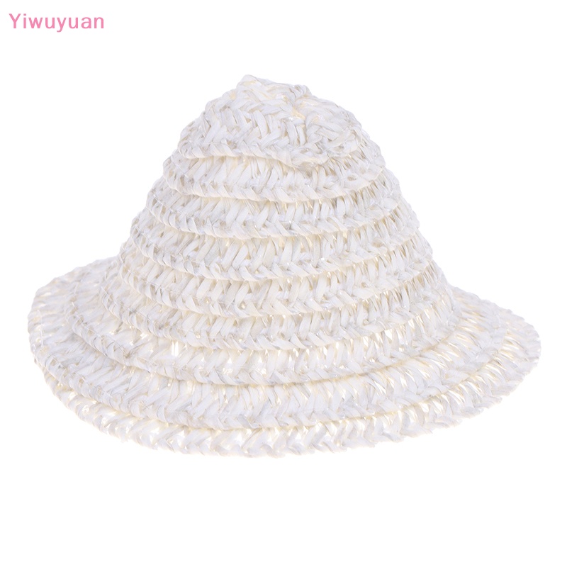 < Yiwuyuan > Nón Rơm Mini Đan Tay Trang Trí Nhà Búp Bê Thu Nhỏ Mới