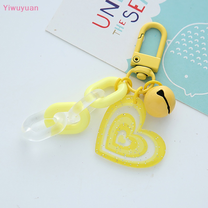 Móc Khóa Xe Hơi Hình Trái Tim Sáng Tạo Bằng Acrylic Dễ Thương Mới
