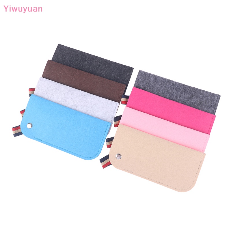 < Yiwuyuan > Túi Đựng Mắt Kính Bằng Vải Nỉ Dày Dặn Mềm Mại Nhiều Màu Sắc Mới