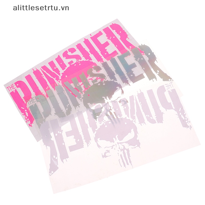 Miếng Dán Vinyl Hình Đầu Lâu Kinh Dị Trang Trí Xe Hơi Xe Tải