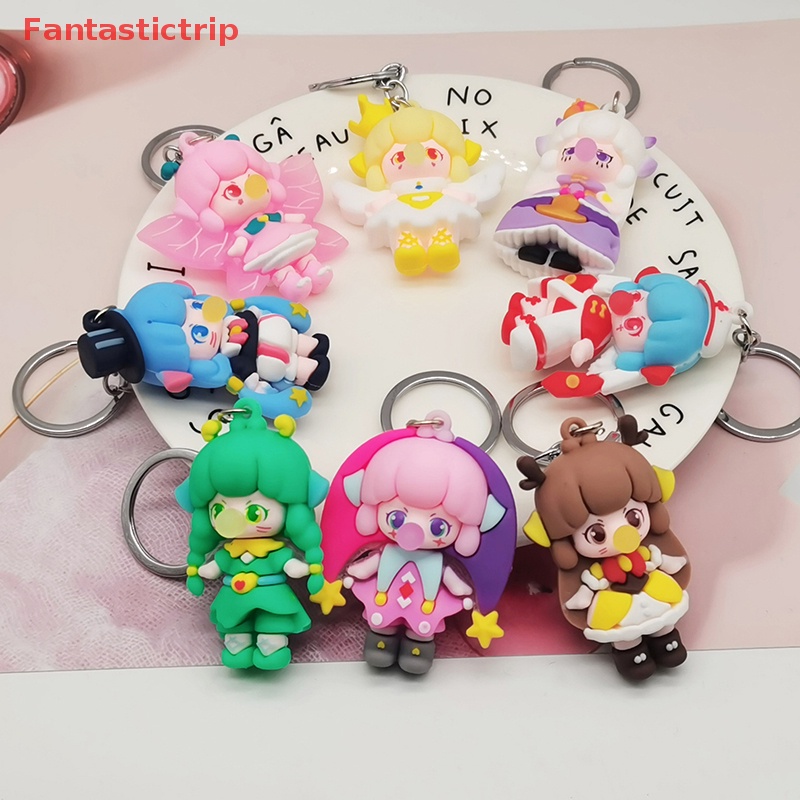 [Fantastictrip] Móc Khóa Búp Bê Yêu Tinh Bằng PVC Dễ Thương Trang Trí Túi Xách Mới