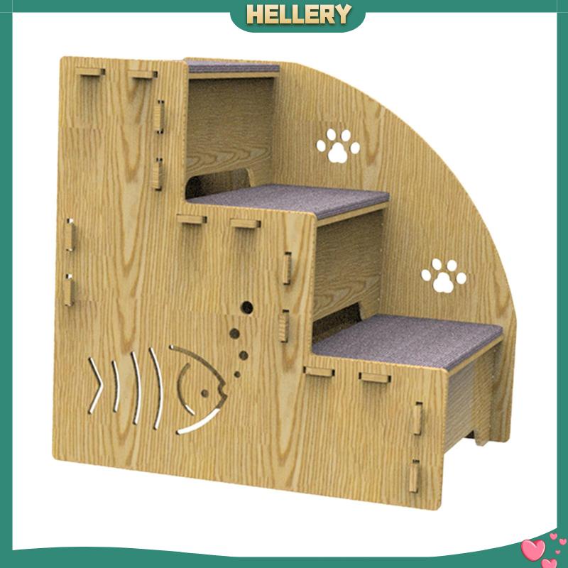 Bậc Thang Leo Bằng Gỗ Chống Trượt Cho Thú Cưng