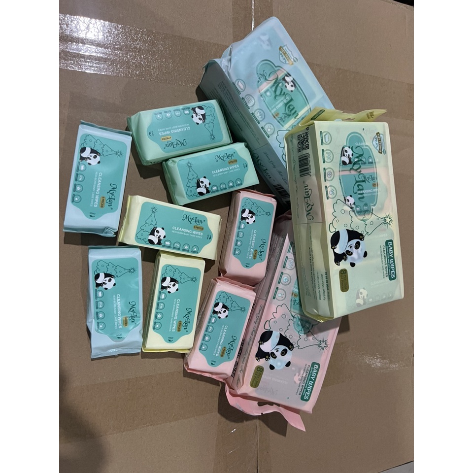 Khăn ướt mini My lan lốc 8 gói  giá gốc