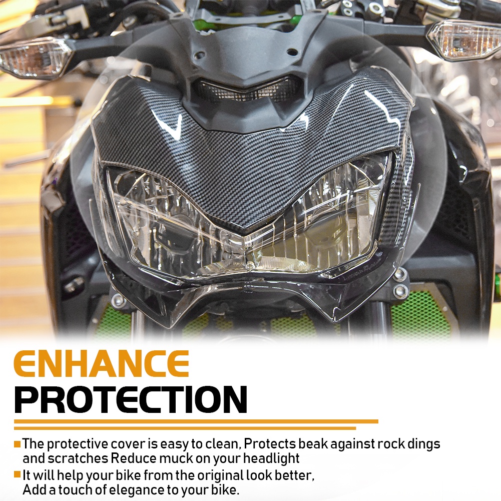 Ốp Đèn Pha Mở Rộng Hình Nón Cho Xe Mô Tô Kawasaki Z900 2017-2019 LJBKOALL Z 900