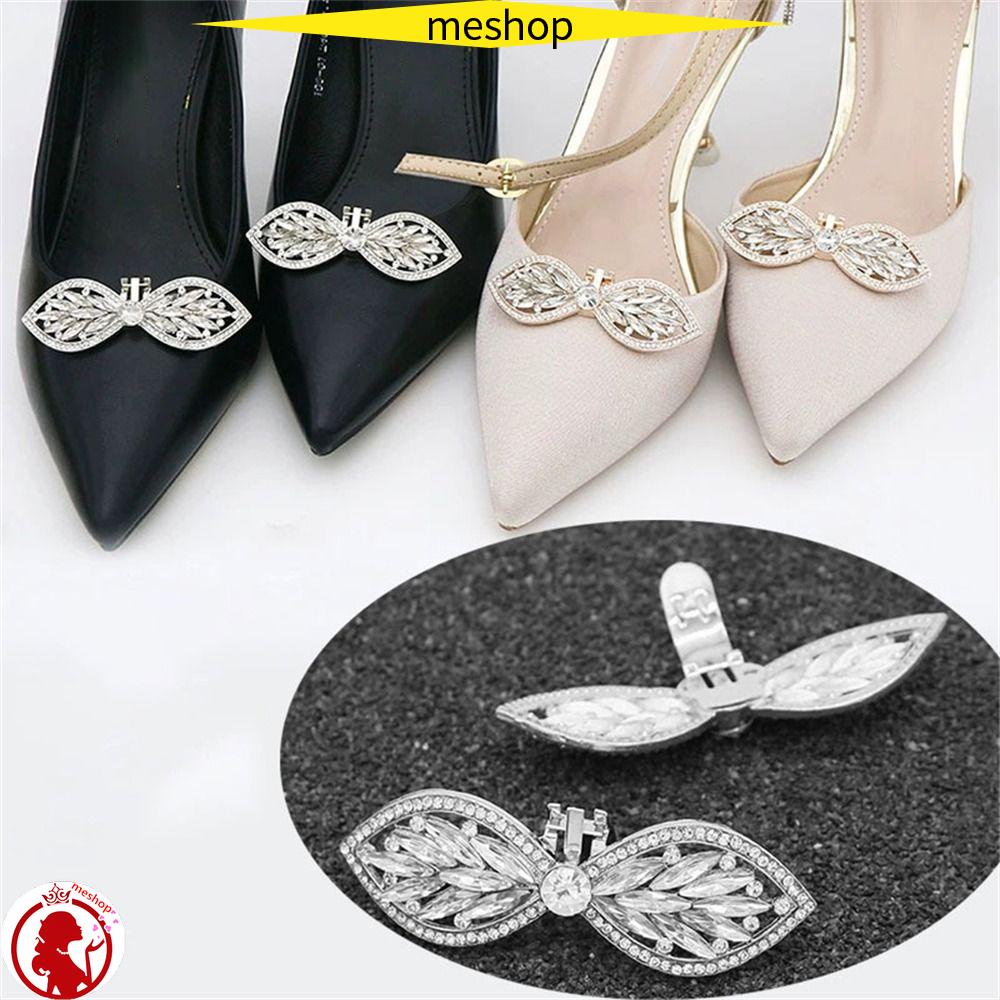 Kẹp Giữ Giày Cao Gót Đính Nơ Xinh Xắn Cho Cô Dâu|Khóa Cài Quyến Rũ Thời Trang