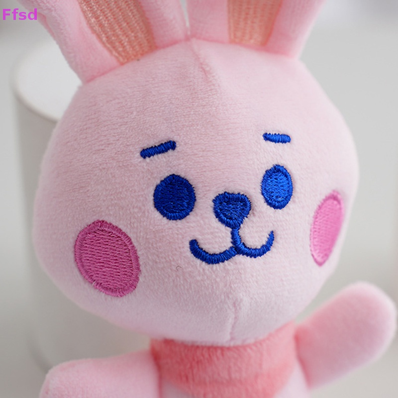 {Ffsd} Móc Khóa Mini Hình Thỏ Nhồi Bông Màu Vàng Hồng Sáng Tạo Thời Trang Trang Trí Ba Lô Đi Học * Bán Chạy