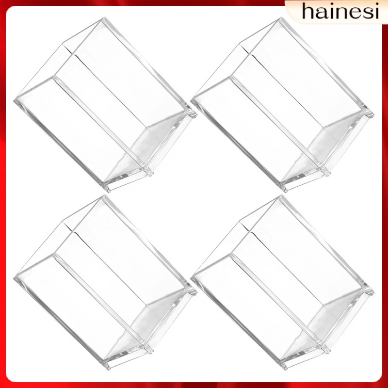 Set 4 Giá Đỡ Bút Bằng Acrylic Trong Suốt Sắp Xếp Gọn Gàng Để Bàn Trang Trí