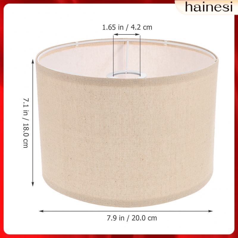 Chụp Đèn Bằng Vải Lanh Màu Đen Phong Cách Vintage Trang Trí Nhà Cửa