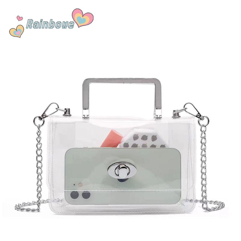 Túi Xách Du Lịch Trong Suốt Màu Cầu Vồng