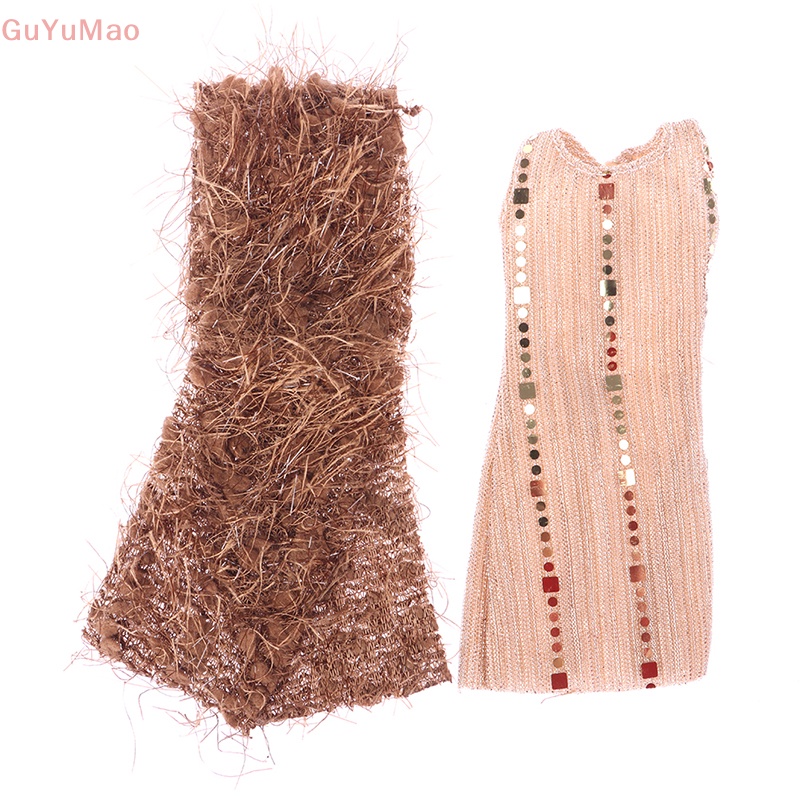 1 Set Đầm + Khăn Choàng 30cm Cho Búp Bê Tỉ Lệ 1: 6