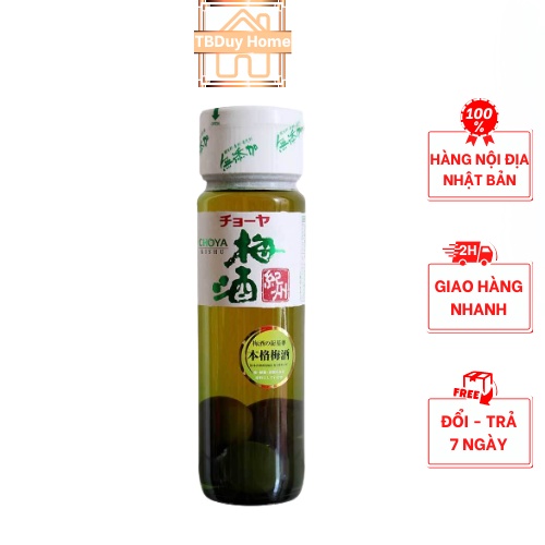 Nước mơ Choya ngâm xanh Nhật Bản có quả 720ml