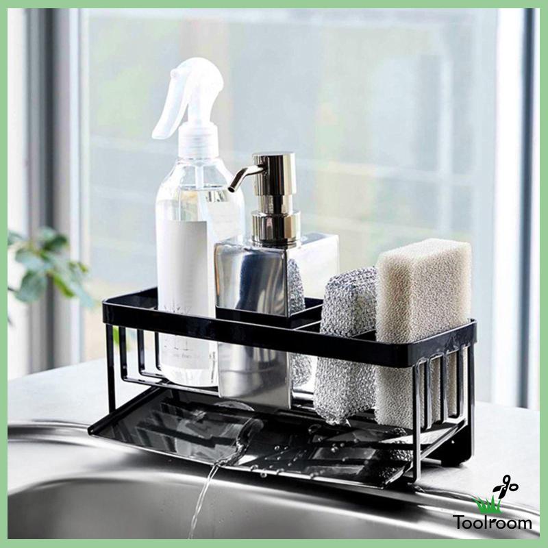 Giá Đỡ Bằng Thép Carbon Cho Cọ Rửa Chén / Xà Phòng Tiện Dụng