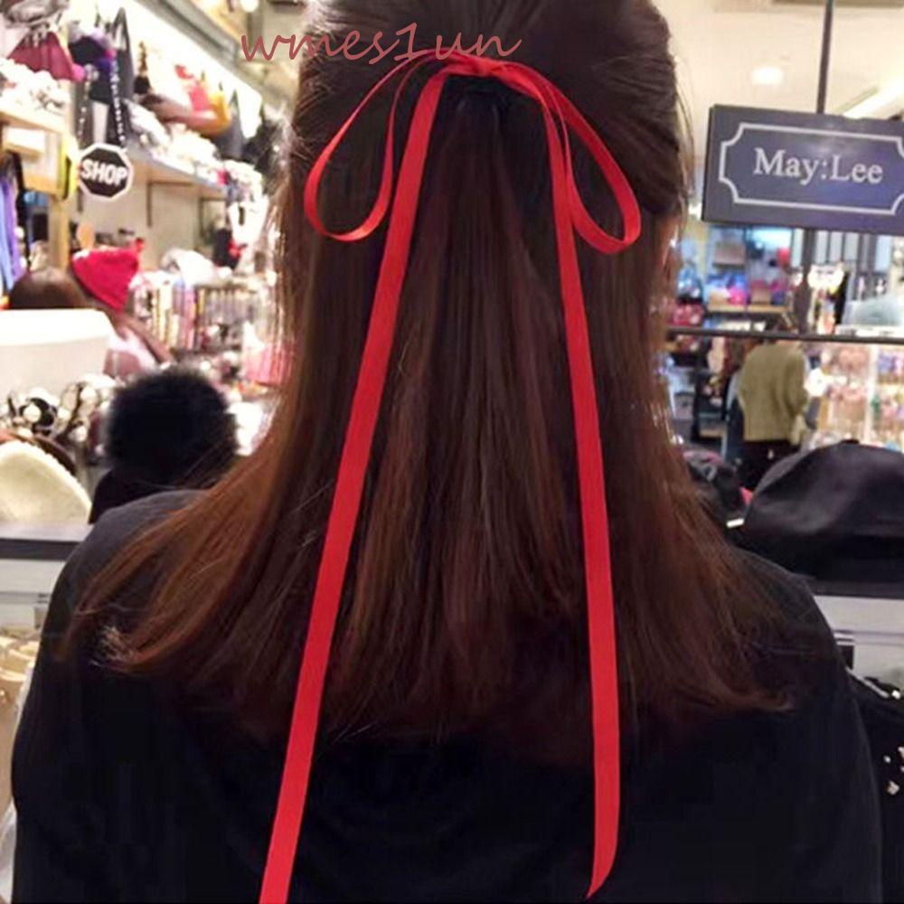 Dây Cột Tóc Ruy Băng Lụa 2M Lolita WMES15H Phong Cách Hàn Quốc Cho Nữ