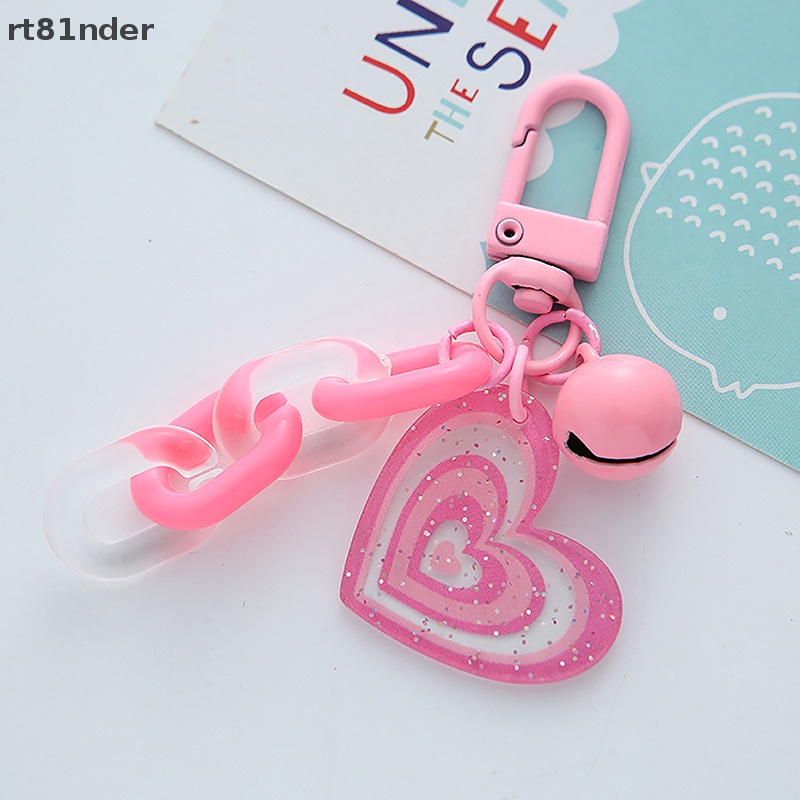 Móc Khóa Xe Hơi Hình Trái Tim Bằng Acrylic Dễ Thương