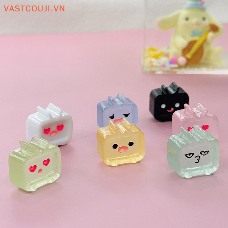Bộ 5 Mô Hình VASTJI Hoạt Hình Mini Bằng Nhựa Resin Phát Quang Diy