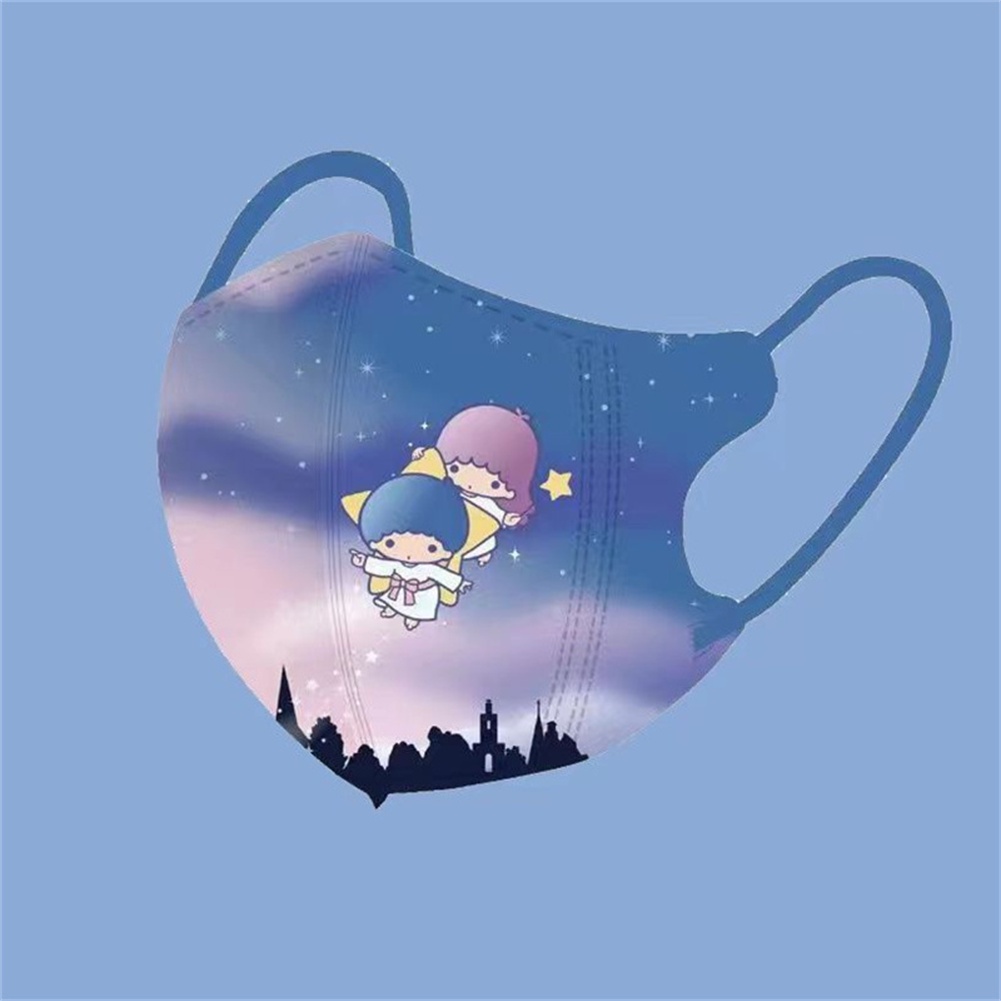 10 chiếc khẩu trang trẻ em 4-15 tuổi Bảo vệ mặt hoạt hình dễ thương Star Delu/lina Belle/cinnamoroll/hello Kitty/Little Pony Bao bì độc lập Flash12_vn