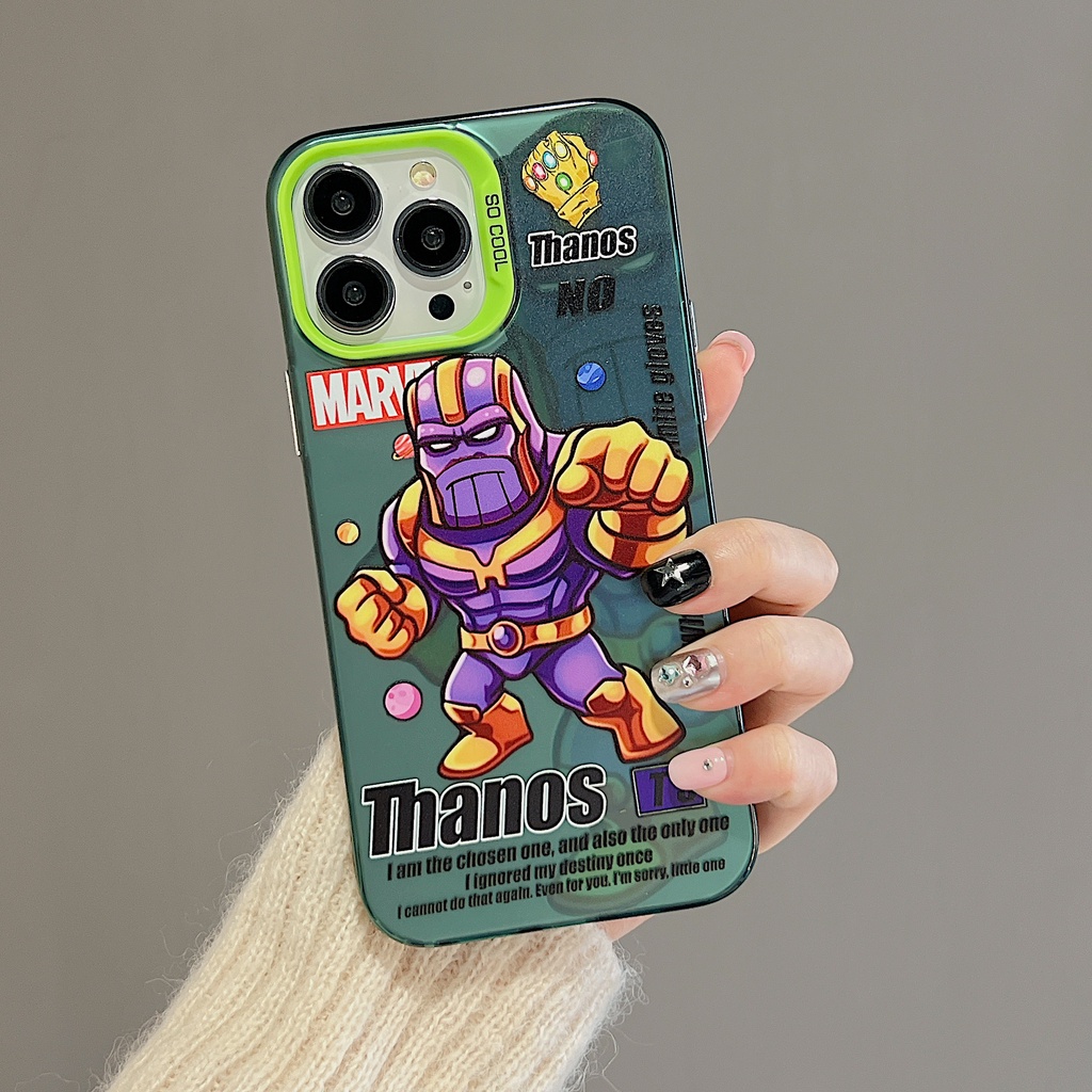 Ốp Điện Thoại Tpu Mềm Chống Rơi Họa Tiết Thanos Cho iPhone 11 13 12 14 Pro Max