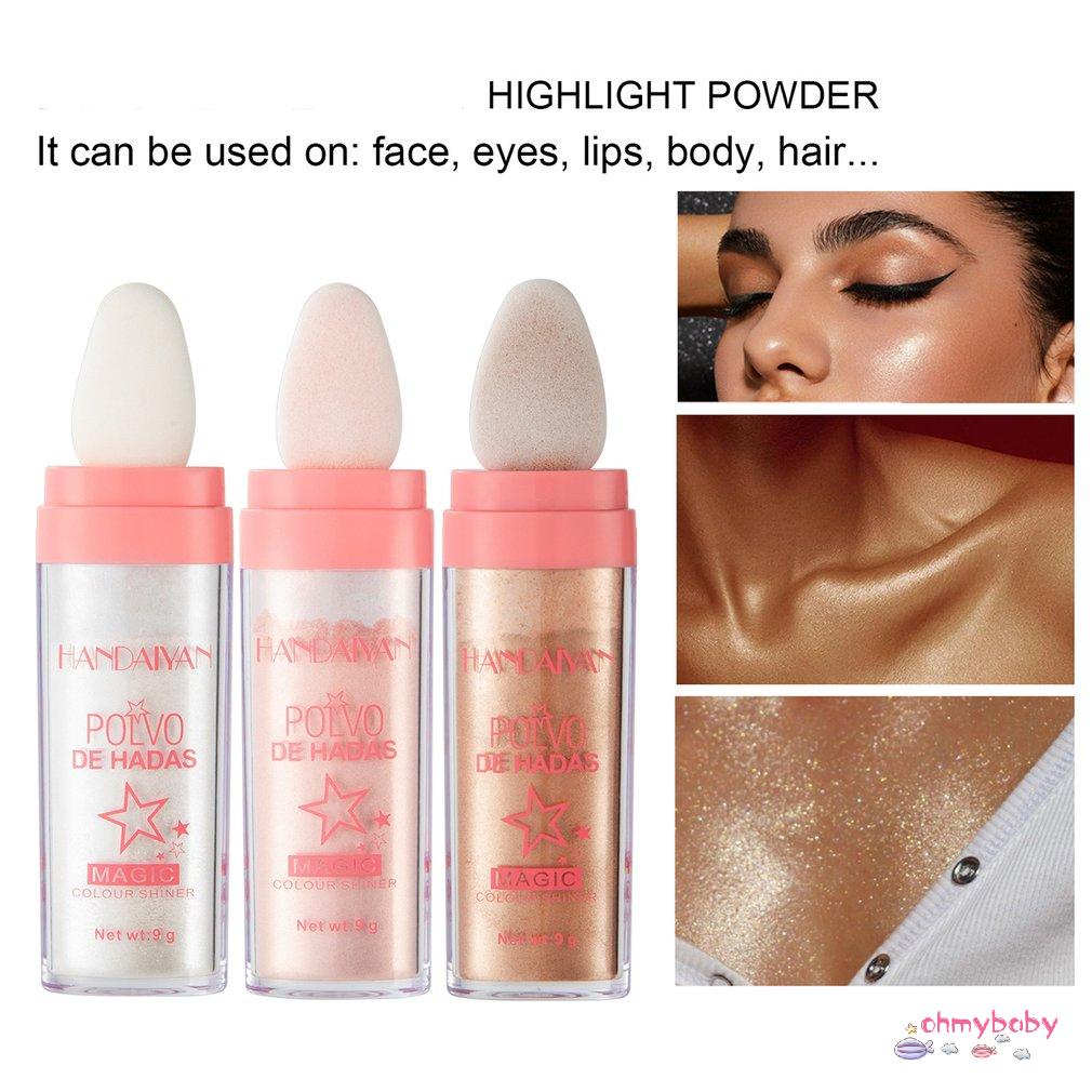 [Ready] 9G Cao Cấp Bột Lấp Lánh Di Động Shinning Viền Phấn Má Hồng Trang Điểm Cho Mặt Cơ Thể Nổi Bật [Z/8]