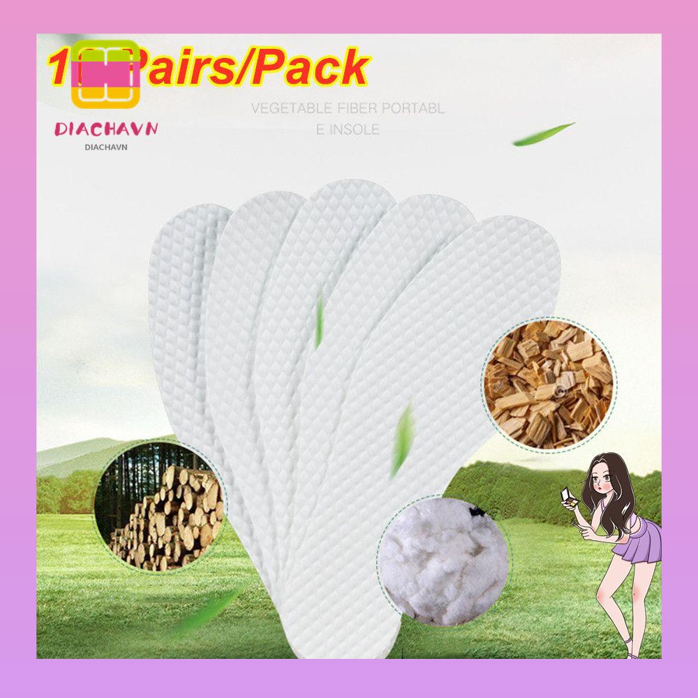 Set 10 Cặp Đế Lót Giày Dùng Một Lần Thoáng Khí Cho Nam Nữ