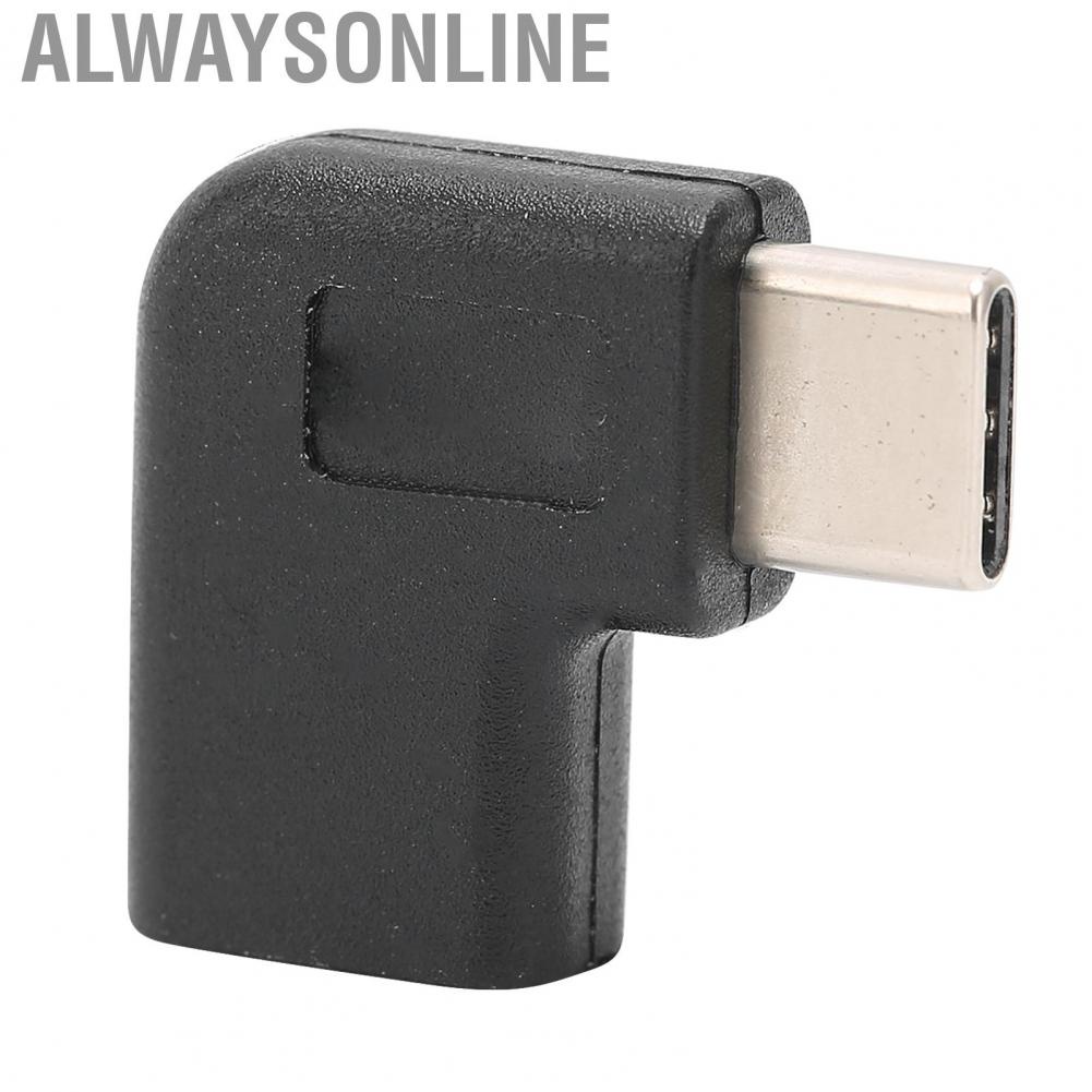 Alwaysonline Type C Male To Female Adapter  Data Sync PVC Reversible Portable Extension for Smartphones Laptops