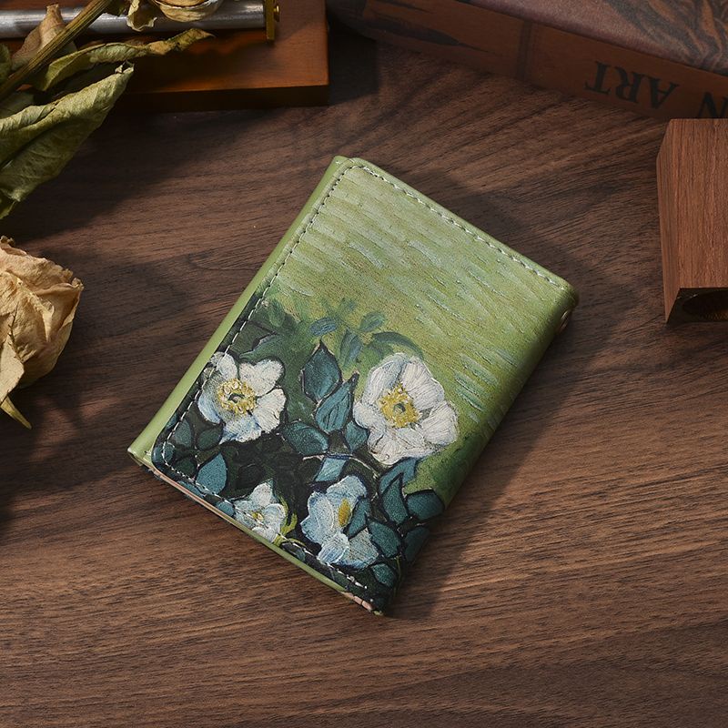 Ví Ngắn Ba Ngăn Đa Năng Phong Cách Âu Mỹ Retro Thời Trang Cho Nữ