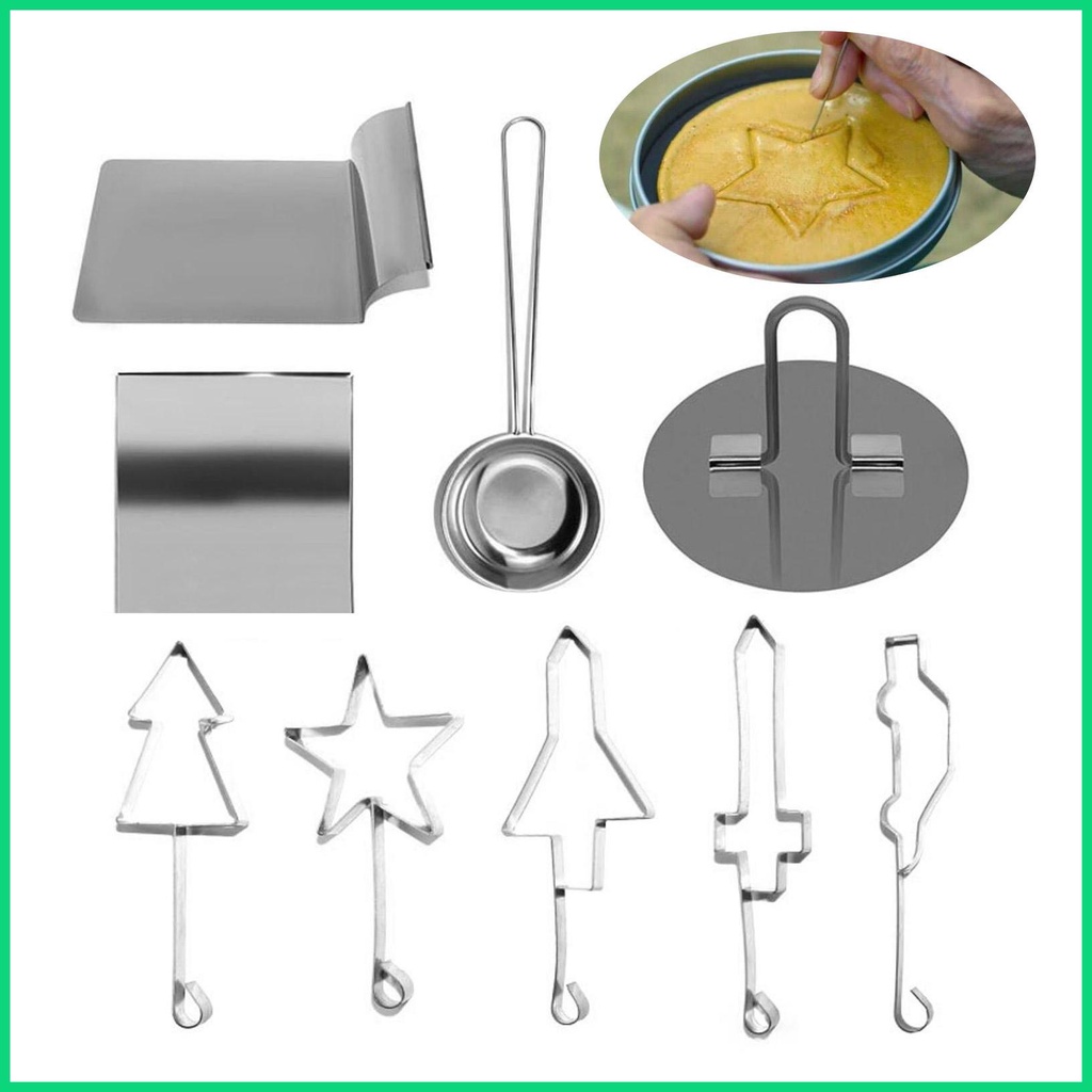 Bộ 9 Dụng Cụ Cắt Bánh Quy Hình Hoa / Corrode Mềm Mại Siêu Bền Tiện Dụng Cho Bé DIY