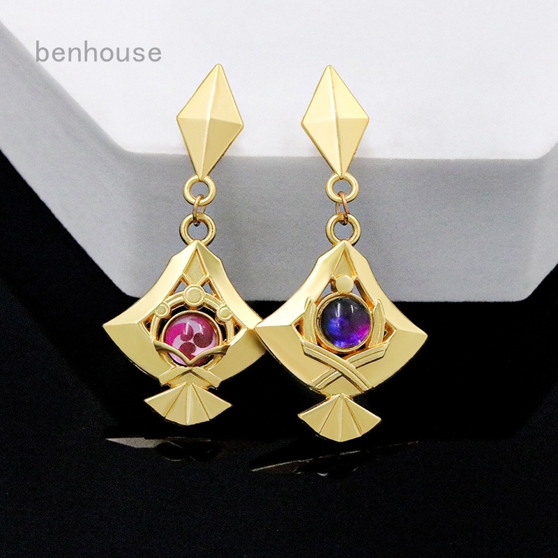 Khuyên Tai Mặt Hình Nhân Vật Anime Game GenshinImpact Thời Trang