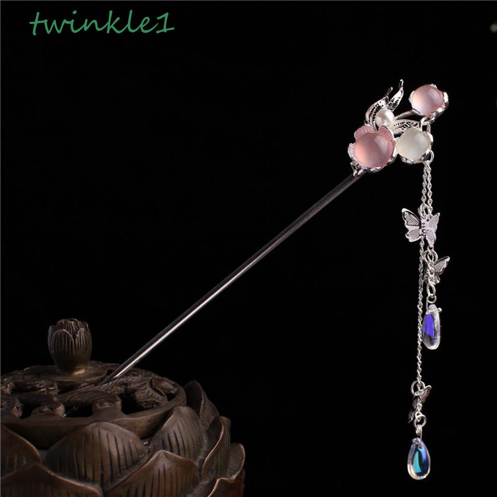 Trâm Cài Tóc Đính Hoa Phong Cách Trung Hoa Cổ Điển Thời Trang|Phụ Kiện Cài Tóc Khi Mặc Hán Phục Xinh Xắn