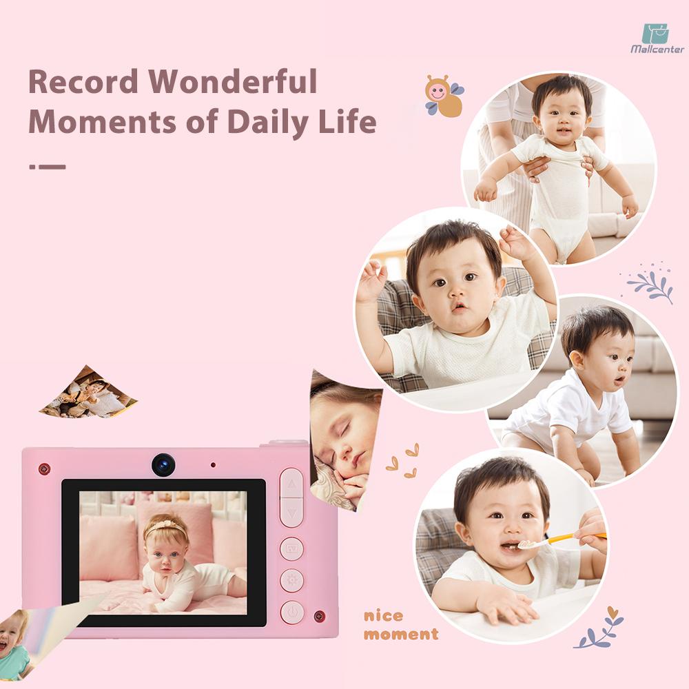 1080P Mini Kids Digital Camera Digital Video Camera for Kids Dual Lens 2.0 Inch IPS Screen Built-in Battery Cute Photo Frames Interesting Games with Neck Strap Birthday Christmas Gift for Boys Girls