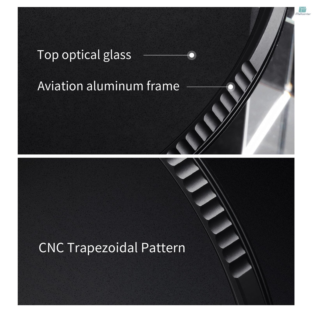 K&amp;F Concept 1/2 Soft Focus Filter Diffusion Filter with Waterproof Dust-Proof FMC Green Film for Camera Lens 72mm Diameter