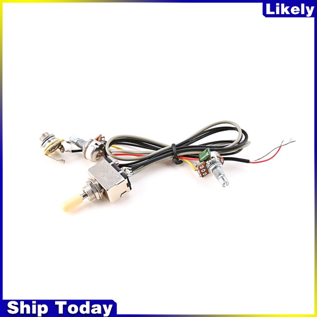 Jack Cắm Âm Lượng A500k B500K Màu Vàng Cho Đàn Guitar